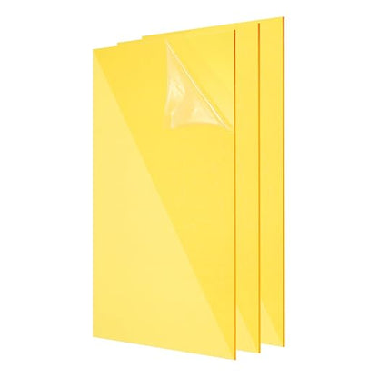 uxcell 3Pcs Acrylic Sheets 12x8 Inch Acrylic Panel 1/8 Inch-3mm Plastic Board by uxcell