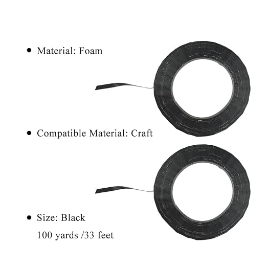 HAHIYO Black 0.25Inch Wide Floral Tape Waterproof Florist Tape Flower Wrap - Image 7