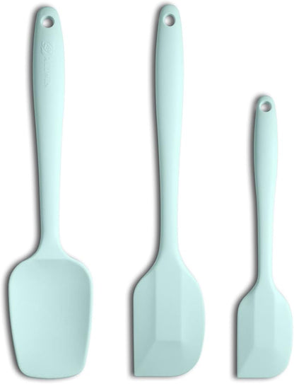 Silicone Spatula 3-piece Set, Ergonomic Handle High Heat-Resistant Spatulas by ALLWIN-HOUSEWARE