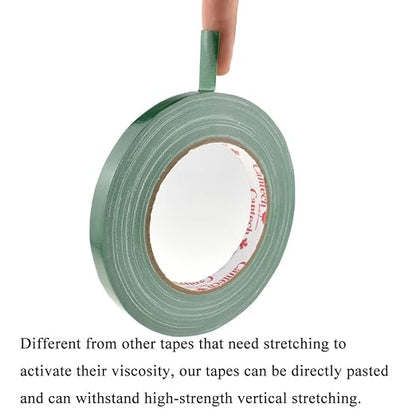 HAHIYO Green 0.5Inch Wide 2Rolls Floral Tape Waterproof Florist Tape Flower - Image 4