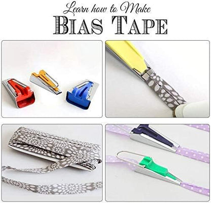 LNKA Fabric Bias Tape Maker Set of 19pcs Tools - Image 5