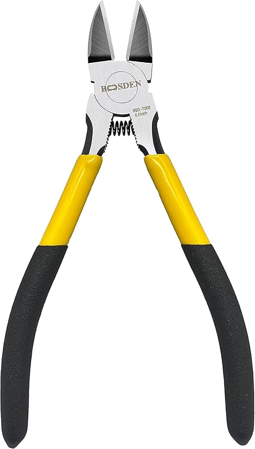 BOOSDEN Wire Cutter, 6.5 inch Side Cutters, Spring Loaded Wire Cutters by BOOSDENMakingYourLifeEeasier
