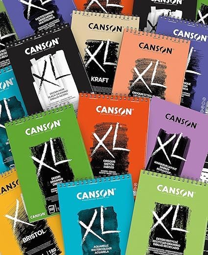 Canson XL Watercolour 300gsm A3 Paper, Cold Pressed, Spiral Pad Short Side - Image 8