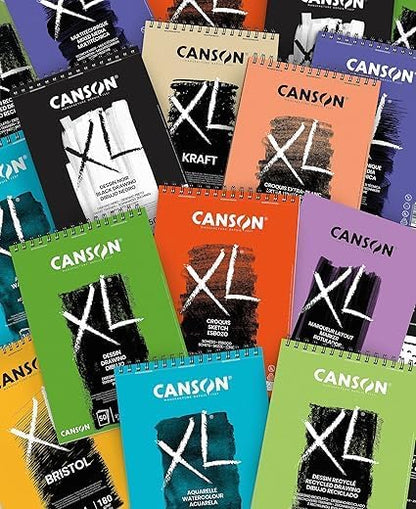 Canson XL Watercolour 300gsm A3 Paper, Cold Pressed, Spiral Pad Short Side - Image 8