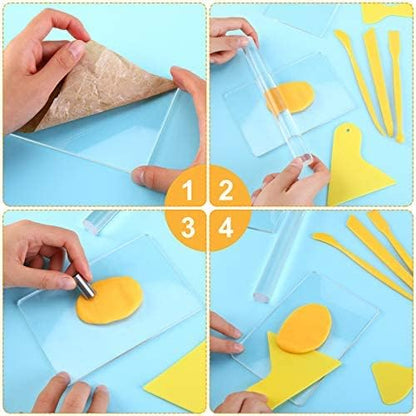 Honoson 24 Pcs Clay Sculpting Tools Kits Polymer Clay Tools DIY Set - Image 5