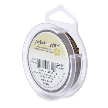 Artistic Wire, 24 Gauge / .51 mm Tarnish Resistant Colored Copper Craft Wire by ArtisticWire