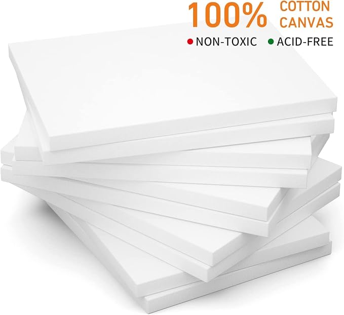 GOTIDEAL Stretched Canvases for Painting, 36x48" Inch Set of 2, Primed White - Image 3