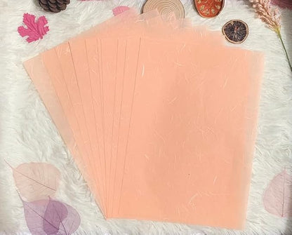 50 Sheets A4 Natural Fiber Mulberry Tree Mulberry Paper Sheets Art Tissue Washi - Image 4