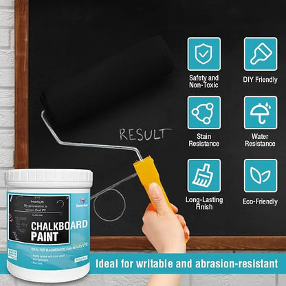 Chalkboard Paint Black Chalk Board Paint - Image 2