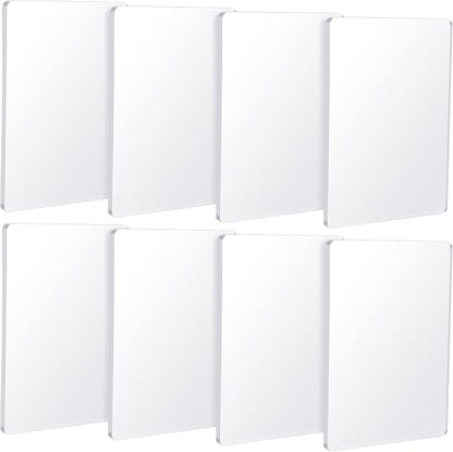 Threlaco 8 Pack Monoprinting Print Plates 5 x 7 Inch Reusable Silicone Plate by Threlaco