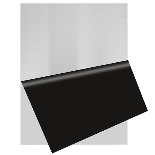430 Stainless Steel Sheet Metal 12" x 16" x 1/32" Inch Metal Plates by CKVIHAV