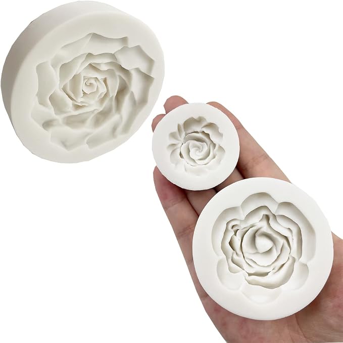 3D Rose Flower Fondant Silicone Molds - Image 3