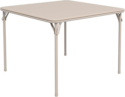 Folding Card Table, 34 Inch Portable Square Game Table by Unknown