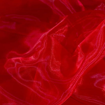 Fynite Red Organza Fabric by The Yard | 10 Yard Long | 44" Wide | Bridal Soft - Image 4