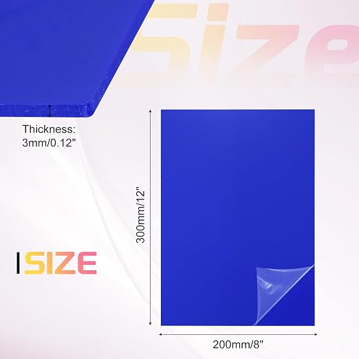uxcell Acrylic Sheets 12x8 Inch Acrylic Panel 1/8 Inch-3mm Plastic Board - Image 2