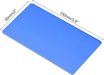 uxcell Blank Metal Card 100x50x0.8mm Anodized Aluminum Plate - Image 2