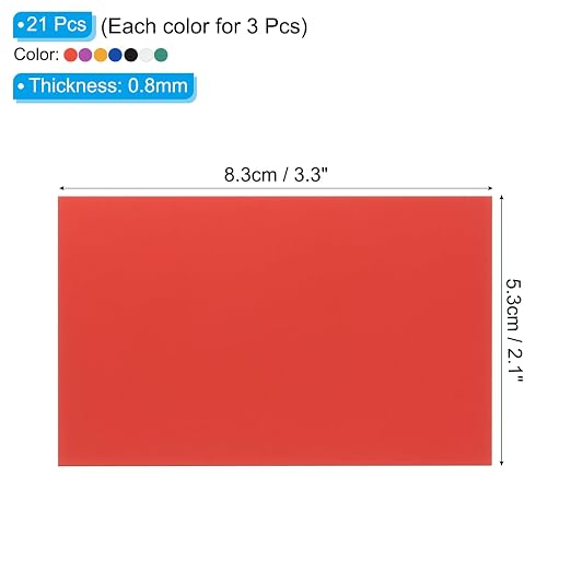PATIKIL 2.1x3.3 Inch Anodized Aluminum Sheet Metal - Image 2