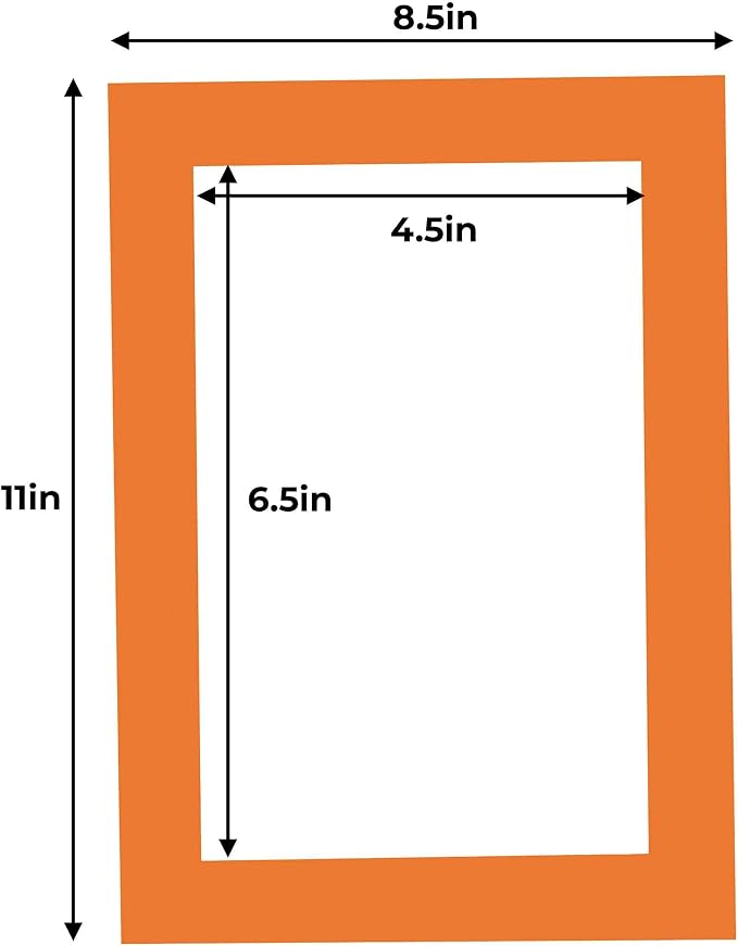 5x7 Mat for 8.5x11 Frame - Image 3
