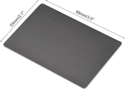 uxcell Blank Metal Card 88x53x1mm Anodized Aluminum Plate - Image 2