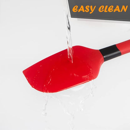 TEEVEA Silicone Spatula for Cooking Baking Mixing, Heat Resistant Non-Stick - Image 6