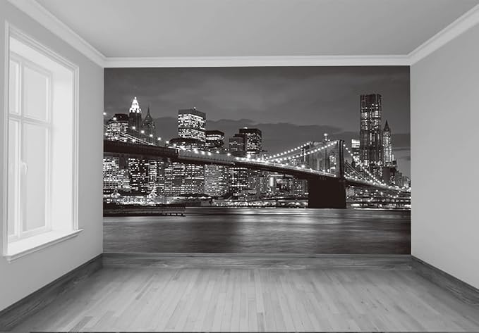 Brooklyn Bridge and New York City Wall Murals Large Photo Wallpaper Murals - Image 6