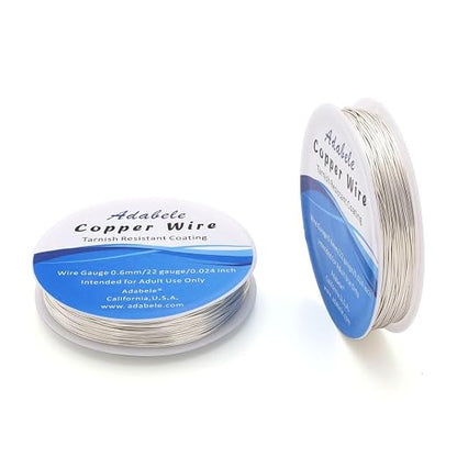 Adabele 249 Feet Premium Tarnish Resistant Round Jewelry Wire Copper Beading - Image 2