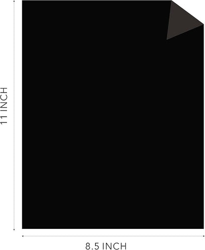 Black Cardstock Thick Paper 50 Sheets, 8.5" x 11" Heavyweight 92lb Cover Card - Image 6