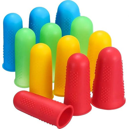 30 Pieces Silicone Hot Glue Gun Finger Caps, 5 Colors Finger Guard Protectors by HEXJOZEI