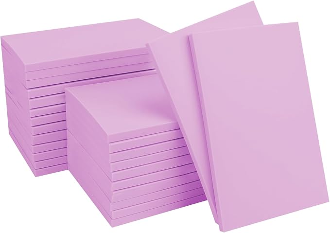 KUKLIPJIM 25 Pcs 4x6" Rubber Linoleum Stamp Carving Blocks by KUKLIPJIM