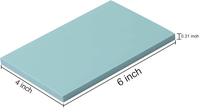 ZOENHOU 20 PCS 4 x 6 Inch Rubber Stamp Carving Blocks, Colorful Linoleum Blocks - Image 2