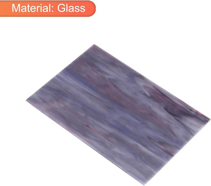 MECCANIXITY 2 Pcs Stained Glass Sheet Mosaic Tile 7.9 Inch x 5.9 Inch Dark - Image 3