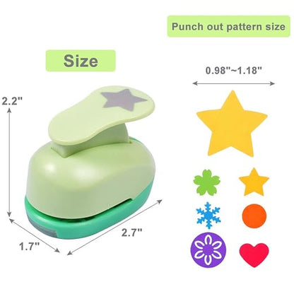 UCEC Paper Punches for Crafting, Hole Punch for Kids, 1 Inch Craft Hole Punch - Image 4