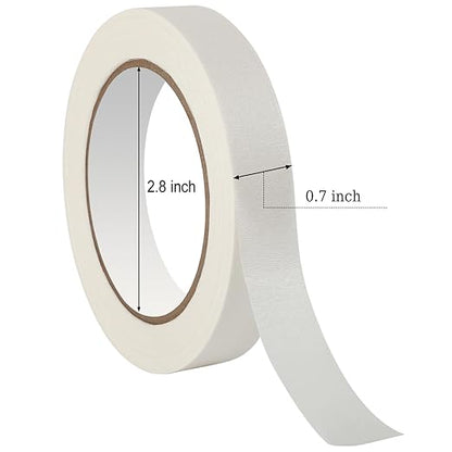 WANBAO Masking Tape Masking Tape Bulk 0.7 inch 55 Yards 3 Rolls - Image 3