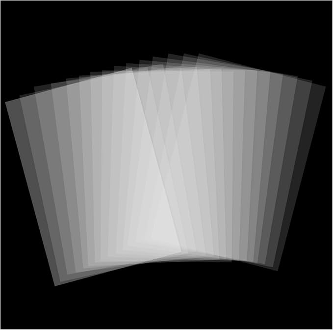 15 Pack 6 Mil Blank Stencil Sheets 12 x 24 inch Mylar Sheet Clear PET Blank by Qulinshine