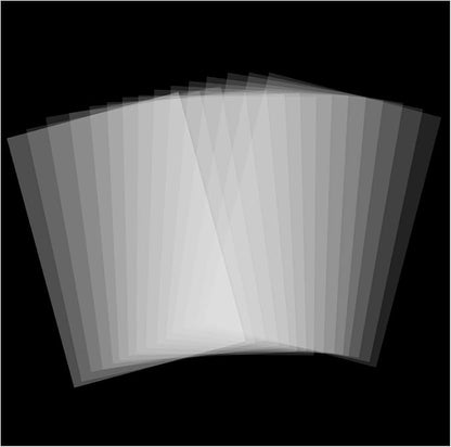 15 Pack 6 Mil Blank Stencil Sheets 12 x 24 inch Mylar Sheet Clear PET Blank by Qulinshine