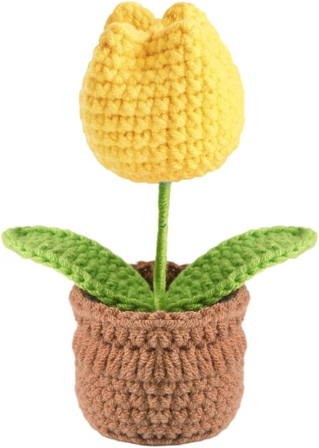 Tulip Pin Cushion, Handmade Knitted Pincushions, Cute Pin Cushions Needle by Wanshui