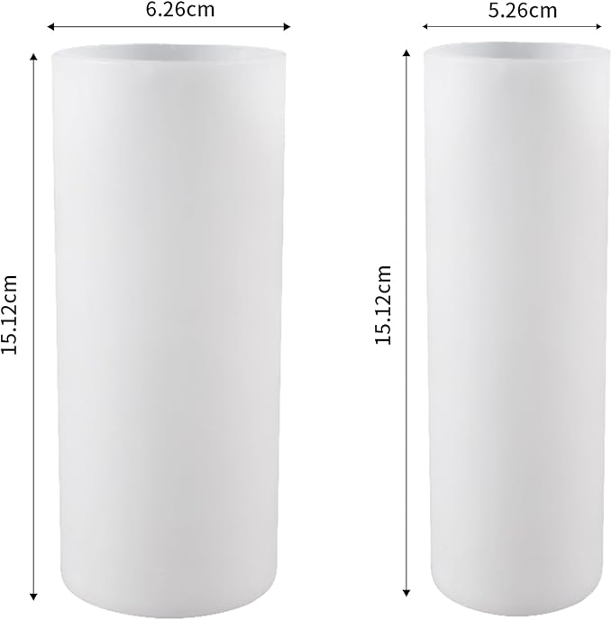 2 Pack 6 Inch Cylinder Candle Mold Pillar Candle Molds Taper - Image 5