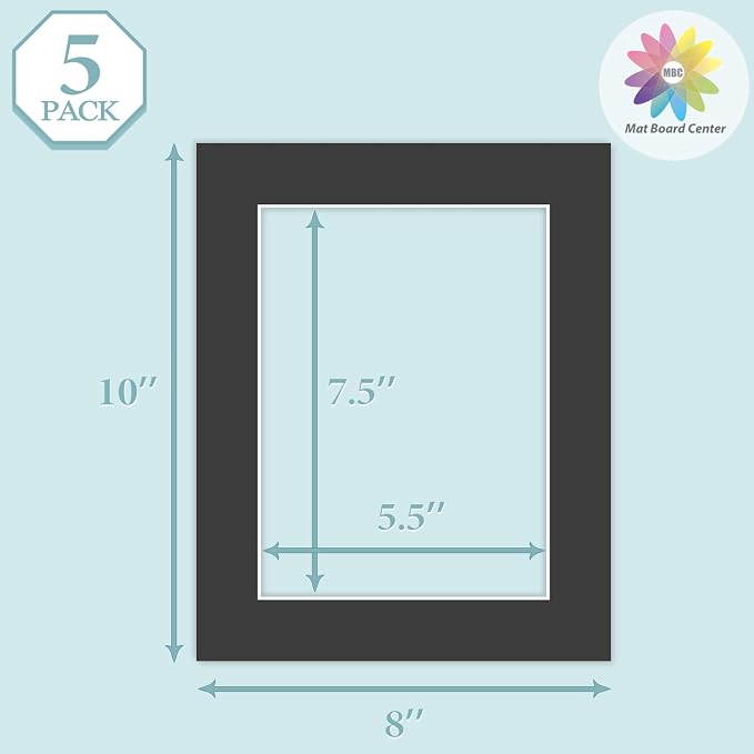 MBC Mat Board Center, 5 Pack 8x10 - Image 3