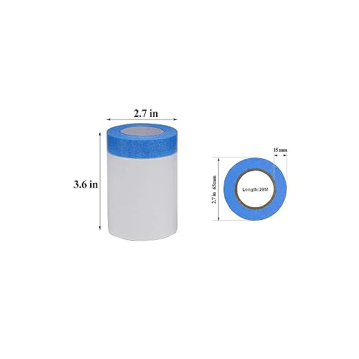 VECOPE 3-Piece Set, Pre- Masking Film Protection Covering Cloth Tape | - Image 2