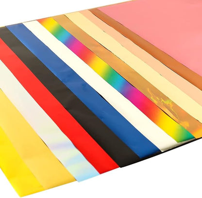 300 Pieces Toner Reactive Foil 6 Assorted Color Foil Paper Sheets - Image 8