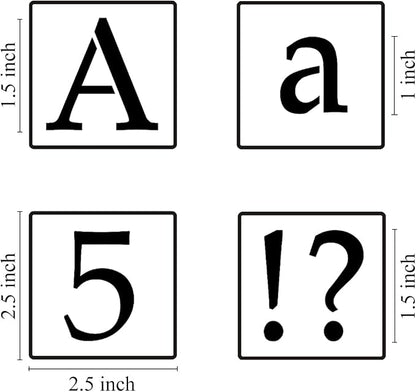 1.5 Inch Alphabet Letter Stencils - Image 6