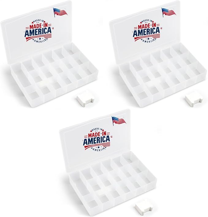 3PACK Embroidery Floss Organizer Box by BULK+PARADISE
