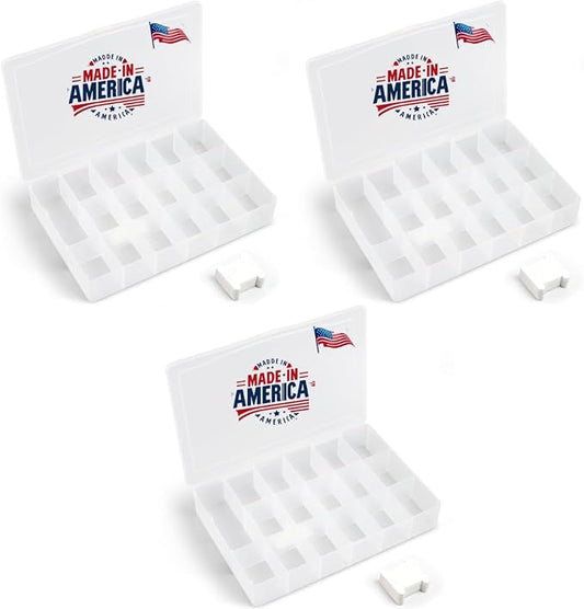 3PACK Embroidery Floss Organizer Box by BULK+PARADISE