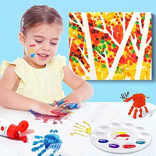 Hulameda 10pcs Paint Tray Palettes, Plastic Round Pallet - Image 5