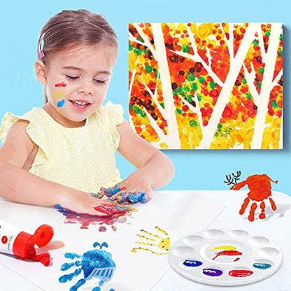 Hulameda 10pcs Paint Tray Palettes, Plastic Round Pallet - Image 5