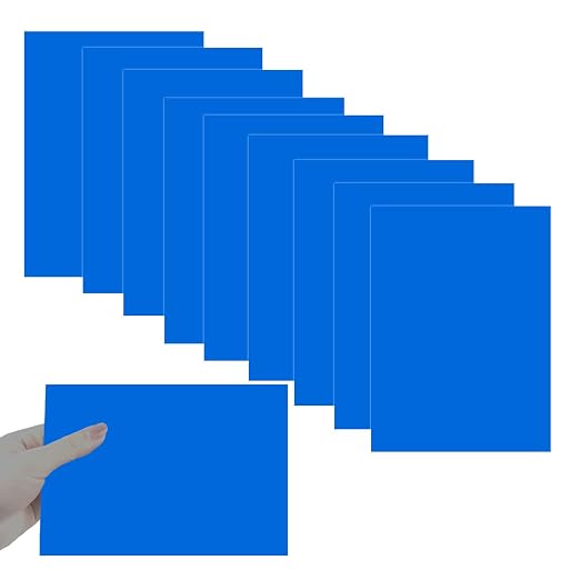 10Pcs Blue Anodized Aluminum Sheet 5" x 7" x 1/32" Corrosion-Resistant Metal by HXymxkeqi