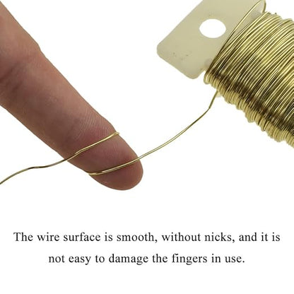 HAHIYO 22Gauge Golden Floral Wire - Image 5