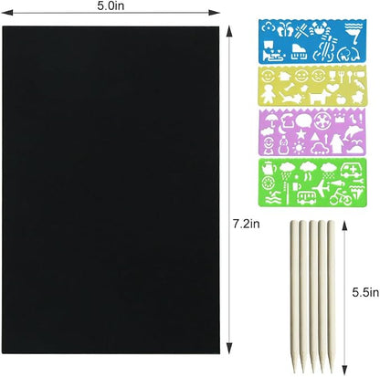 FUNNYB&G Rainbow Scratch Paper Art - Image 7