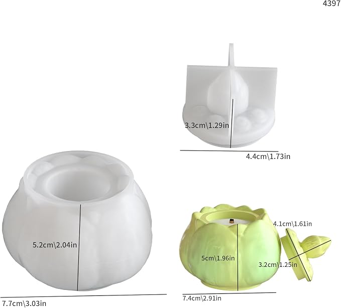 Lotus Jar Bottle Mold - Image 4
