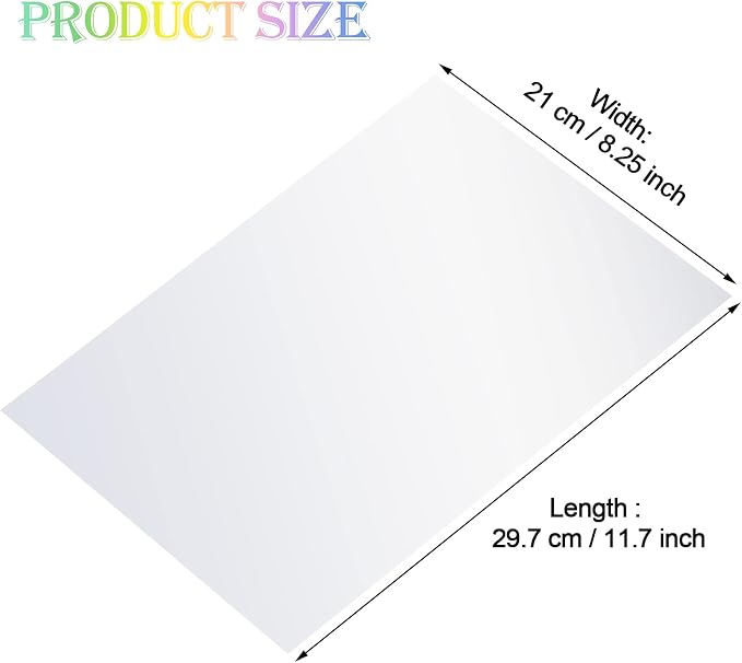 Outus 24 Sheets Holographic Sticker Paper Holographic Laminate Sheets - Image 2